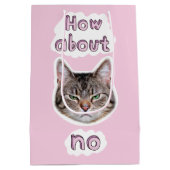 イライラした猫 ミディアムペーパーバッグ (裏面)