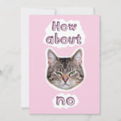 イライラした猫 招待状 (正面)