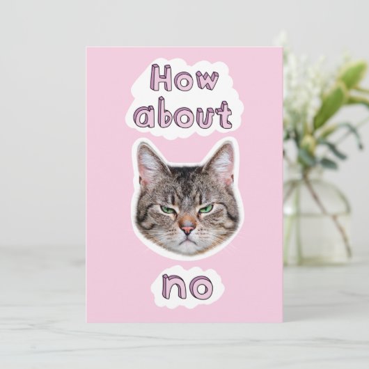 イライラした猫 招待状 (スタンド正面)