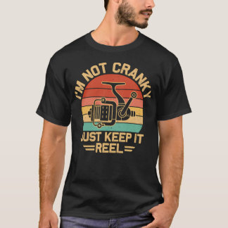 イライラしてるわけじゃない、ただの釣り好き Tシャツ