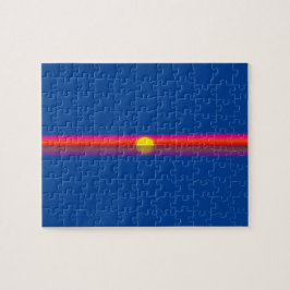 イライラする海の夕日 ジグソーパズル