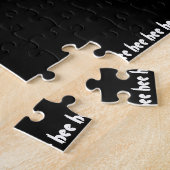 イライラする黒い笑いジョーク ジグソーパズル (側面)