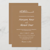 イラエレガントム結婚式招待状 招待状 (正面/裏面)