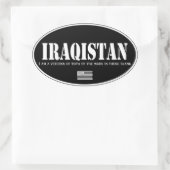 イラキスタン 楕円形シール (バッグ)