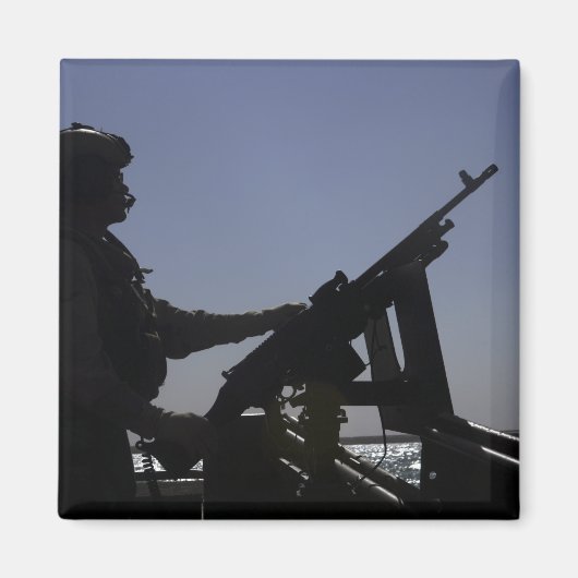 イラクでM240マシンガンを管理する技術者 マグネット (正面)