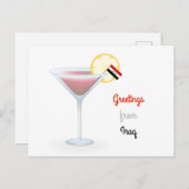 イラクのカクテルの休日の郵便はがきからの挨拶 シーズンポストカード (正面/裏面)