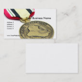 イラクのキャンペーンメダル 名刺 (正面/裏面)