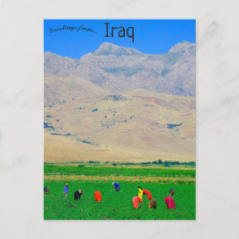 イラクのクルド人の村人 ポストカード
