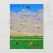 イラクのクルド人の村人 ポストカード (正面)