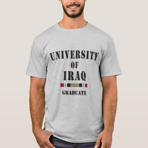 イラクのステンシル卒業生の大学 Tシャツ