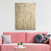 イラクのニムルドから攻城下の要塞 キャンバスプリント (インサイチュ (リビング))