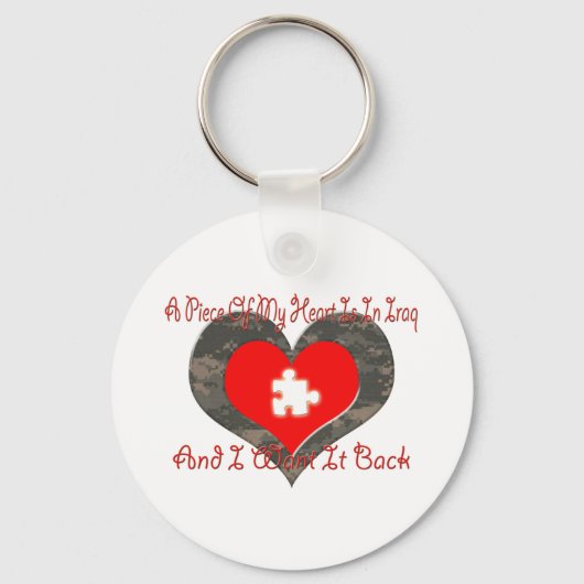 イラクのハートのピース キーホルダー (正面)