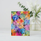 イラクのモスル市地図 ポストカード (スタンド正面)