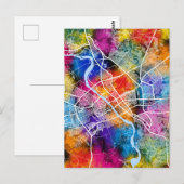 イラクのモスル市地図 ポストカード (正面/裏面)