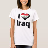 イラクの国旗が好き Tシャツ (正面)