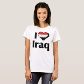 イラクの国旗が好き Tシャツ (正面フル)