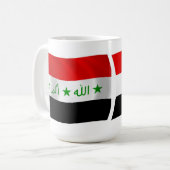 イラクの国旗マグ コーヒーマグカップ (正面左)