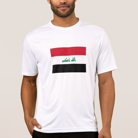 イラクの国旗 Tシャツ (正面)