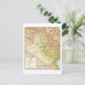 イラクの地図(1999年) ポストカード (スタンド正面)