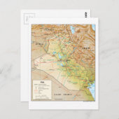 イラクの地図(1999年) ポストカード (正面/裏面)