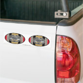 イラクの戦闘の医学のバッジのヨーロッパ楕円形のステッカーの組 バンパーステッカー (トラック上)