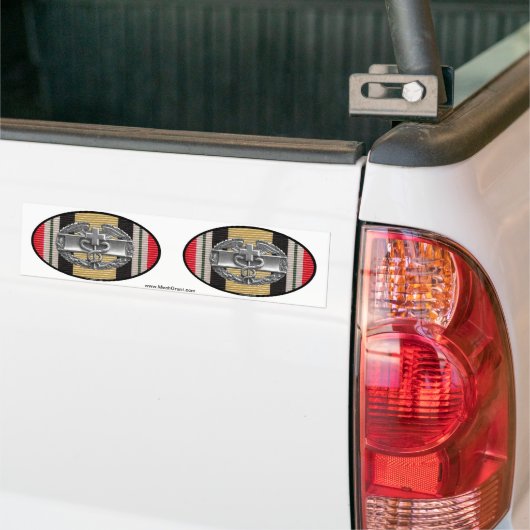 イラクの戦闘の医学のバッジのヨーロッパ楕円形のステッカーの組 バンパーステッカー (トラック上)