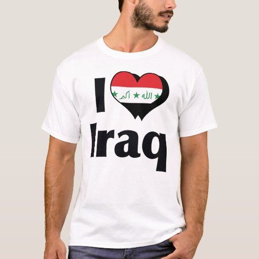 イラクの旗が好き Tシャツ (正面)