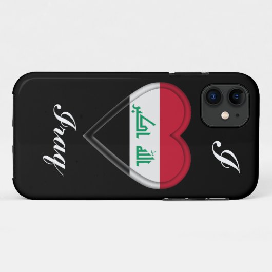 イラクの旗 Case-Mate iPhoneケース (裏面(横))