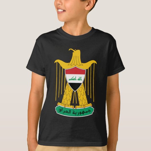 イラクの紋章付き外衣 Tシャツ (正面)