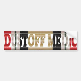 イラクの退役軍人DUSTOFFの医者ICMのステッカー バンパーステッカー