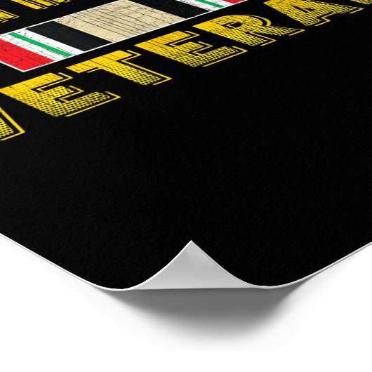 イラク作戦イラクの自由退役軍人の日の贈り物 – ポスター (角)