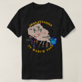イラク侵攻 2003 Tシャツ (デザイン正面)