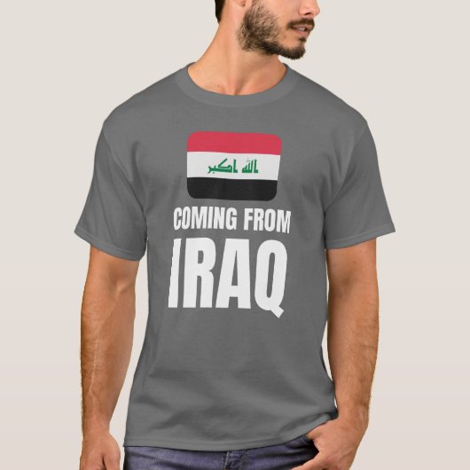 イラク出身者として Tシャツ (正面)