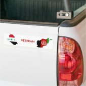 イラク及びアフガニスタンの退役軍人 バンパーステッカー (トラック上)