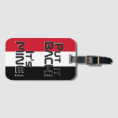 イラク国おもしろい旗 ラゲッジタグ (正面横)