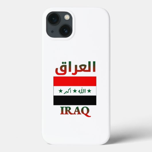 イラク国旗العراقアラビア・英語・ワードアート Case-Mate iPhoneケース (裏面)