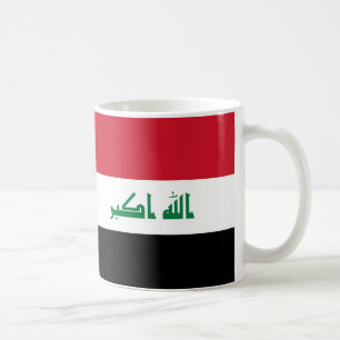 イラク国旗のセラミック・マグカップ コーヒーマグカップ