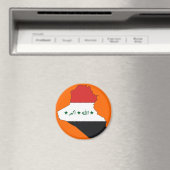 イラク国旗の地図 マグネット (インサイチュ (食洗機))