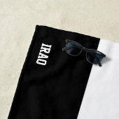 イラク国旗の素晴らしい愛国心 ビーチタオル (インサイチュ)