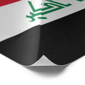 イラク国旗を振る – ポスター (角)