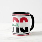イラク国旗愛国コーヒー マグカップ (正面右)