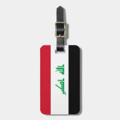 イラク国旗簡単ID個人 ラゲッジタグ (正面縦)