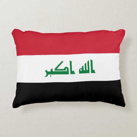 イラク国旗 アクセントクッション (正面)