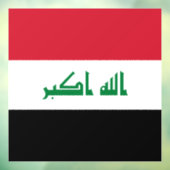 イラク国旗 ウィンドウサイン (シート3)