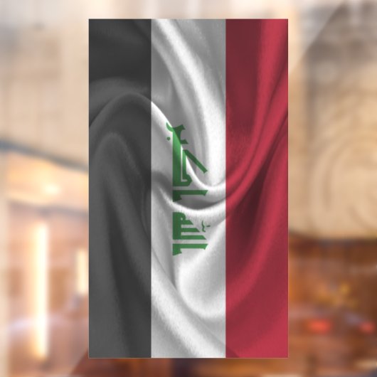 イラク国旗 ウィンドウサイン (シート2)