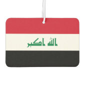 イラク国旗 カーエアーフレッシュナー (裏面)