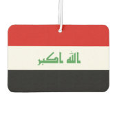 イラク国旗 カーエアーフレッシュナー (裏面)