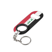 イラク国旗 キーホルダー栓抜き (裏面アングル)