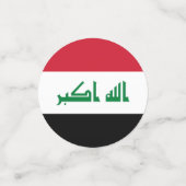 イラク国旗 コンフェッティ (スモール正面)
