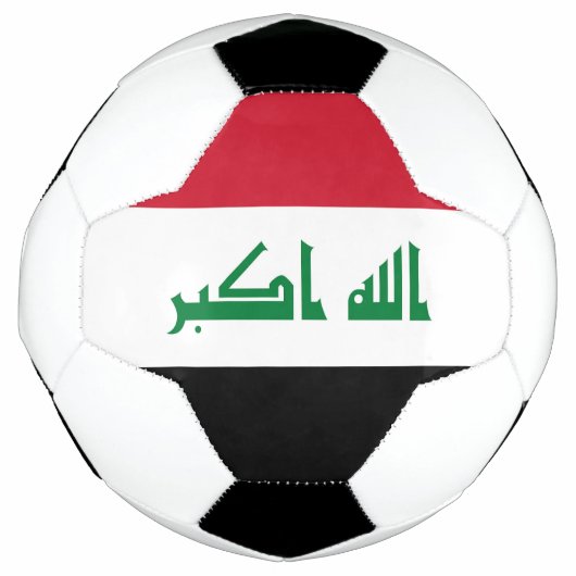イラク国旗 サッカーボール (正面)